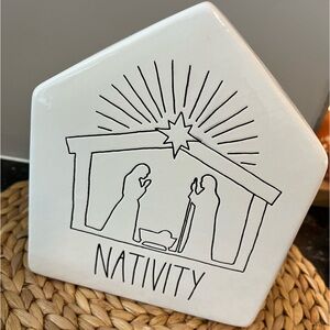 Rae Dunn Ceramic Nativity Christmas Decor